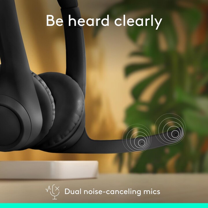 Logitech Zone 300 auriculares Bluetooth inalámbricos con micrófono de cancelación de ruido, negro