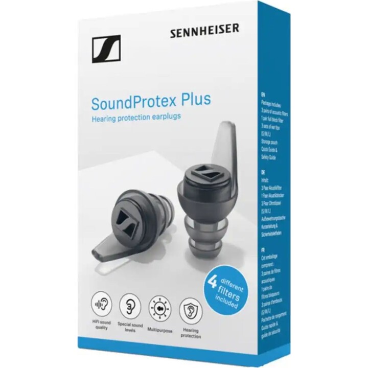 Sennheiser SoundProtex Plus - Tapones protectores con 5 tipos de filtros acústicos