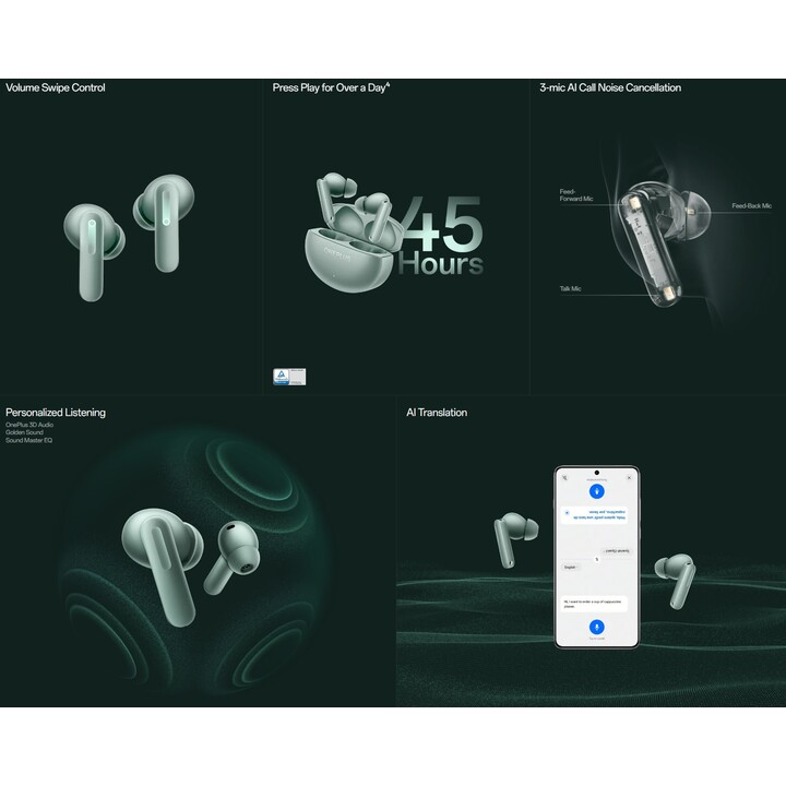 OnePlus Buds 4 - Gris