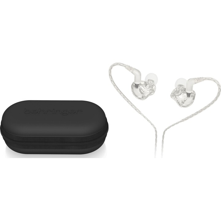 Behringer MO240-CL Pro, auricolari, trasparenti
