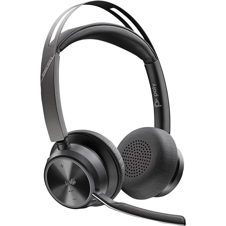 Poly Voyager Focus 2-M USB-C-C Headset USB-C/A Adapter Charging Stand