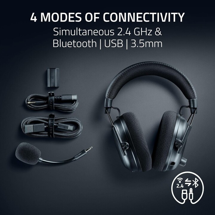Cuffie Razer Blackshark V3 Pro Wireless PC nere