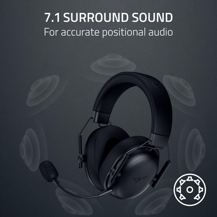 Casque Razer Blackshark V3 X Hyperspeed sans fil pour PC, noir