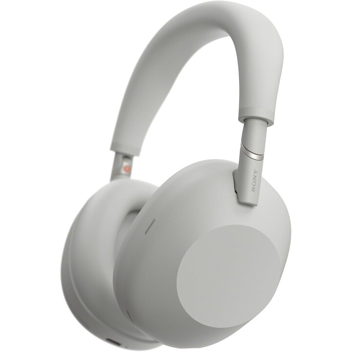 Fones de ouvido sem fio e com fio Sony WH-1000XM6 com faixa de cabeça para música/uso diário USB tipo C Bluetooth cinza