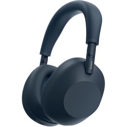 Fones de ouvido sem fios e com fios Sony WH-1000XM6 com faixa de cabeça para música/uso diário USB tipo C Bluetooth azul