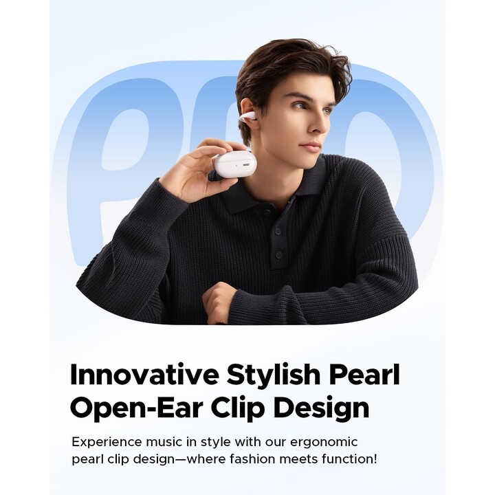 SoundPeats PearlClip Pro Blanco - Auriculares Bluetooth