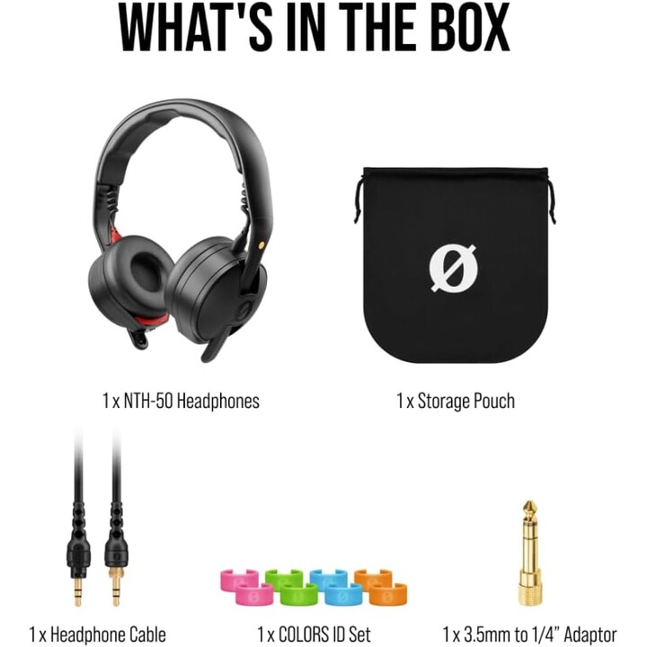 Røde NTH-50, auriculares DJ con cableas profesionales en el oído, negro