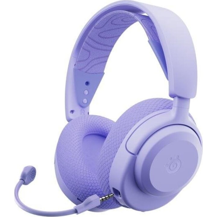 Auriculares SteelSeries Arctis Nova 3X inalámbricos Bluetooth y RF gaming sonido 360°, lavanda