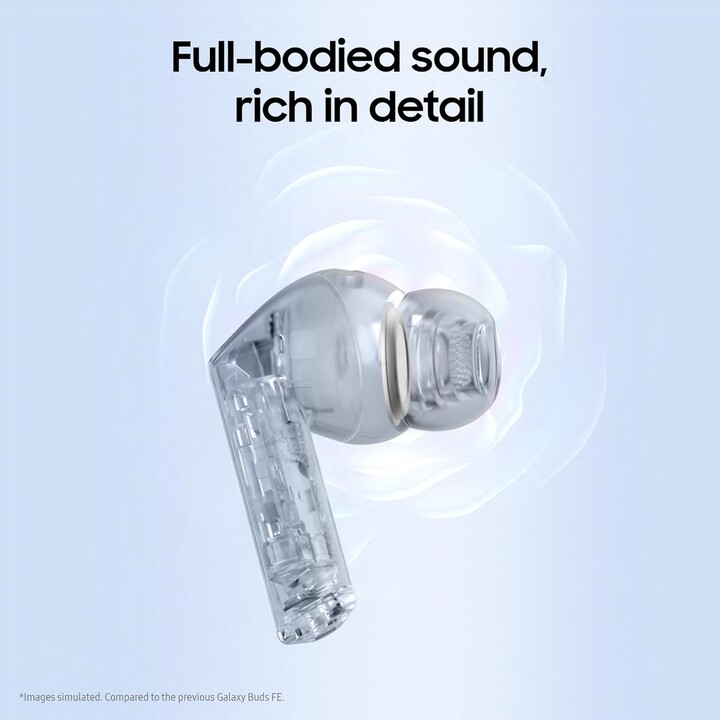 Samsung Galaxy Buds3 FE, Galaxy AI, Auriculares Inalámbricos, Cancelación de Ruido, Bluetooth, Audio 360, Gris