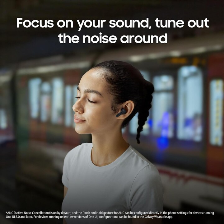 Samsung Galaxy Buds3 FE, Galaxy AI, Auriculares Inalámbricos, Cancelación de Ruido, Bluetooth, Audio 360, Gris