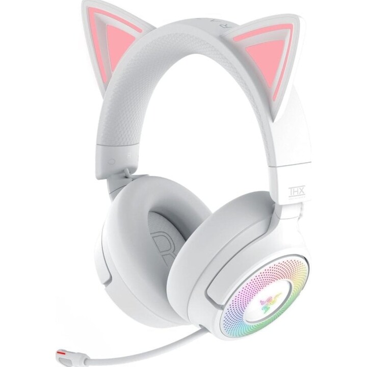 Razer Kraken Kitty V3 Pro kabellose HyperSpeed-RGB-Gaming-Kopfhörer, weiß