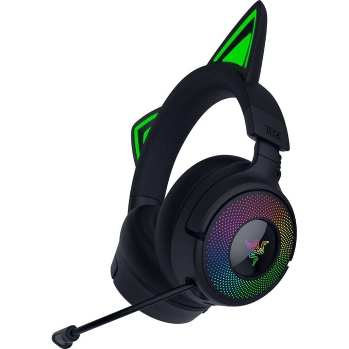 Auriculares Inalámbricos Razer Kraken Kitty V3 Pro inalámbricos HyperSpeed RGB, negros