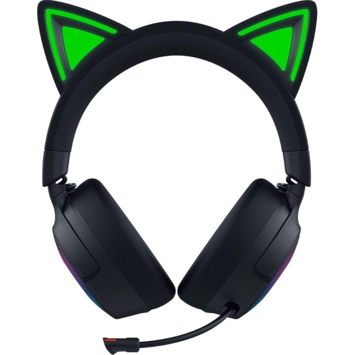 Auriculares Inalámbricos Razer Kraken Kitty V3 Pro inalámbricos HyperSpeed RGB, negros