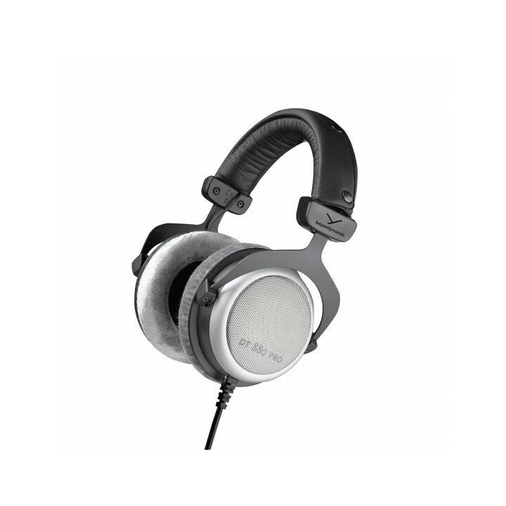 Fones de ouvido com fio Beyerdynamic DT 880 PRO com faixa de cabeça, preto e prata