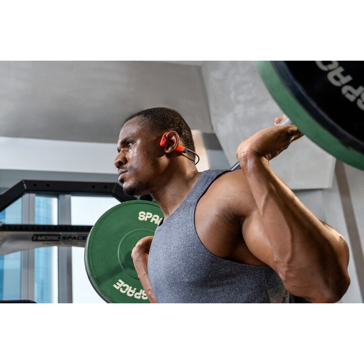 Cuffie sportive wireless Bluetooth SHOKZ OpenSwim Pro Open-Ear, grigie