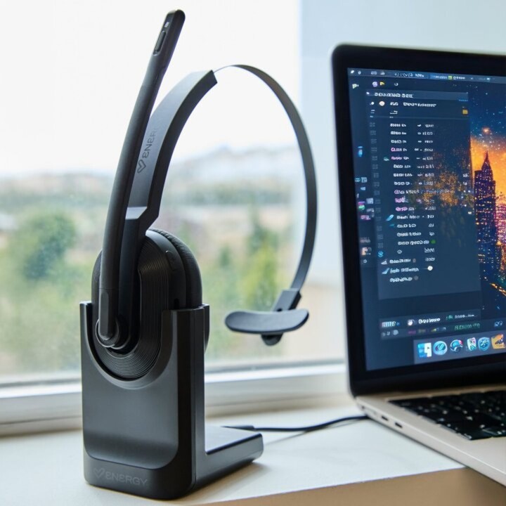 Energy Sistem Auricular + microfono energia voce pura ufficio monoaurale bluetooth nero + base