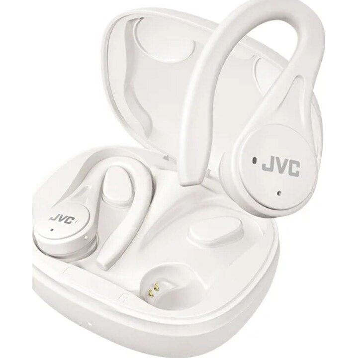 JVC True Wireless Sport – kabellose Kopfhörer mit vollständiger Sicherheit, leicht und kompakt, weiß