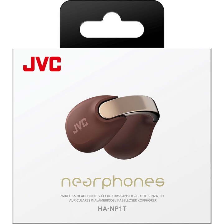 JVC Nearphones HA-NP1T Casque sans fil ouvert - Marron