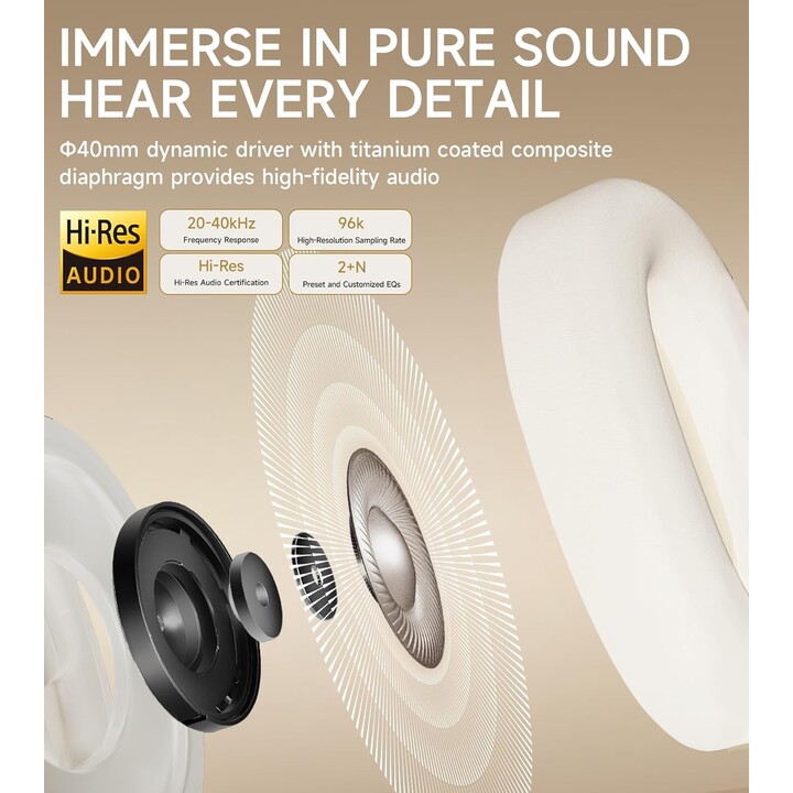 Edifier Atom Max ANC Ivoire Casque