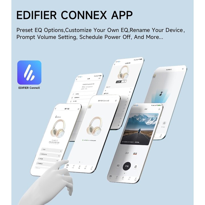 Edifier Atom Max ANC Marfim Auscultadores