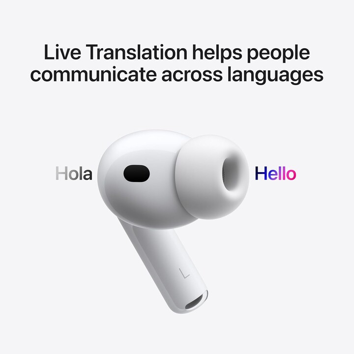 Apple AirPods Pro 3, Inalámbrico, Cancelación de ruido, Medición de frecuencia cardíaca, USB-C, Blanco