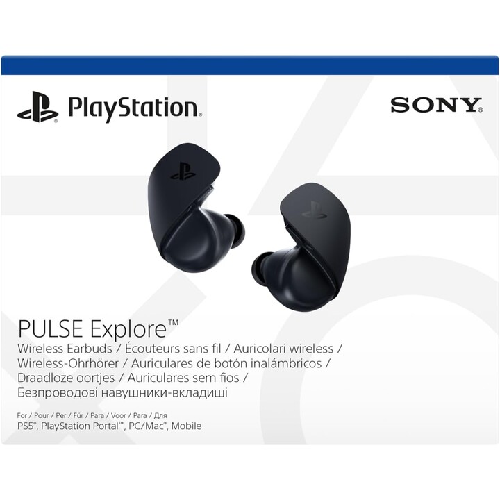 Sony Pulse Explore, fone de ouvido para jogos sem fio, preto