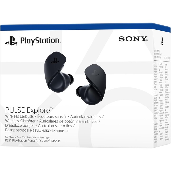 Sony Pulse Explore, fone de ouvido para jogos sem fio, preto