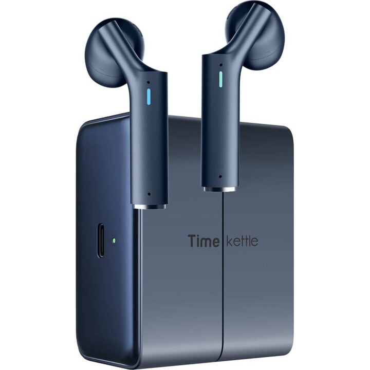 Timekettle W4 AI Intérprete Auriculares Azul Medianoche Tiempo Real 40 Idiomas Clonador de Voz Traductor