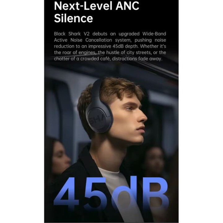 Black Shark V2 ANC Nero - Auriculares de diadema