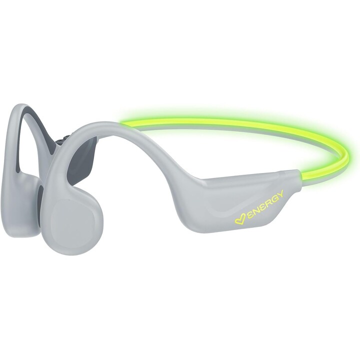 Energy Sistem VibeWave Auriculares deportivos Bluetooth 5.4, 15 horas de batería, micrófono, luces LED, resistencia al agua IPX5