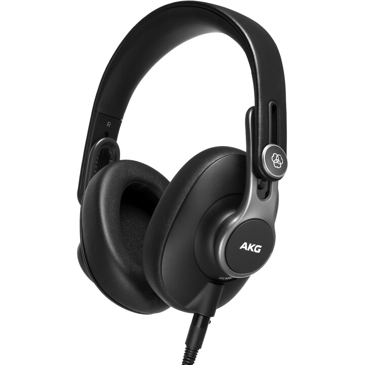 AKG K371 auricular y casco Auriculares Alámbrico Diadema Escenario/Estudio Negro, Metálico