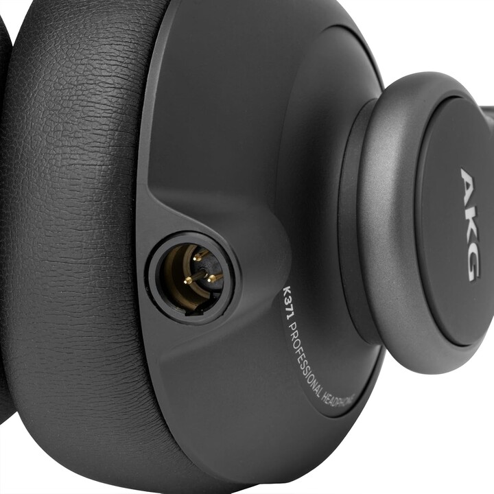 AKG K371 auricular y casco Auriculares Alámbrico Diadema Escenario/Estudio Negro, Metálico