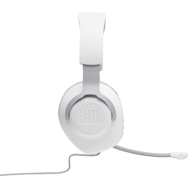 Casque de jeu JBL Quantum 100 avec microphone / prise jack 3,5 mm / blanc