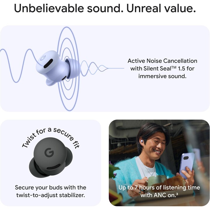 Google Pixel Buds 2a Purple