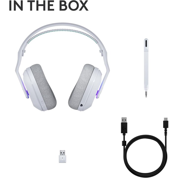 Logitech G522 Lightspeed Blanc - Casque Gaming