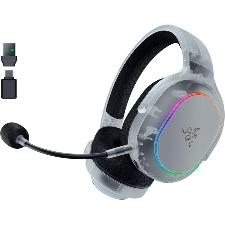 Fone de ouvido sem fio Razer Barracuda X Chroma Phantom Edition, branco