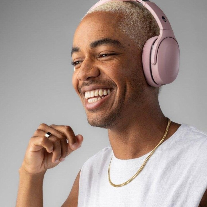 Auriculares Skullcandy Crusher 540 inalámbricos Bluetooth y cable USB-C diadema plegables rosas