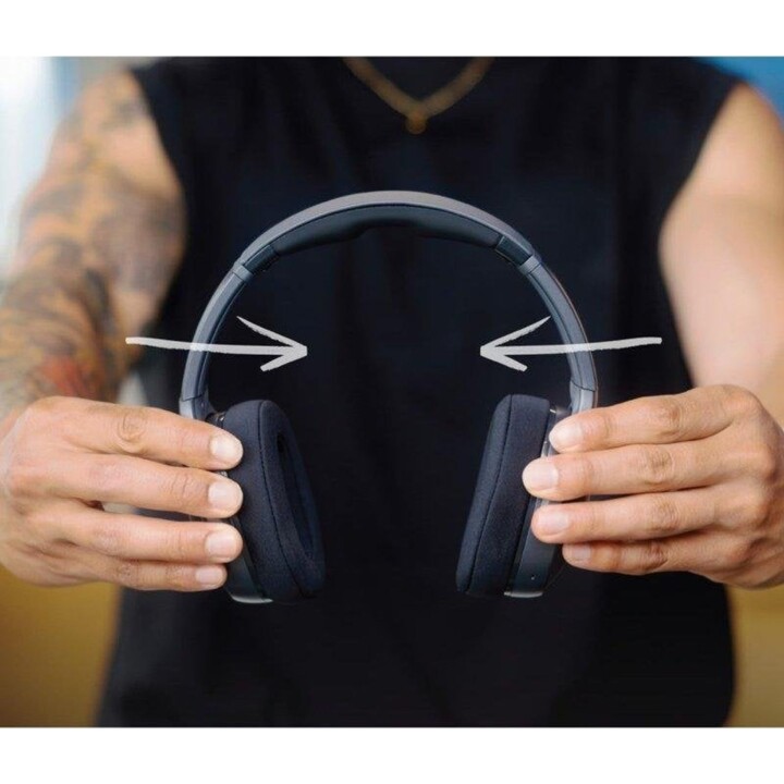 Auriculares Skullcandy Crusher 540 inalámbricos Bluetooth supraaurales plegables Negro
