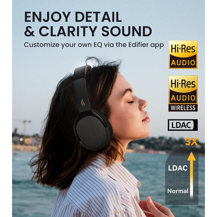 Edifier WH950NB 2025 Auriculares ANC Bluetooth Negro