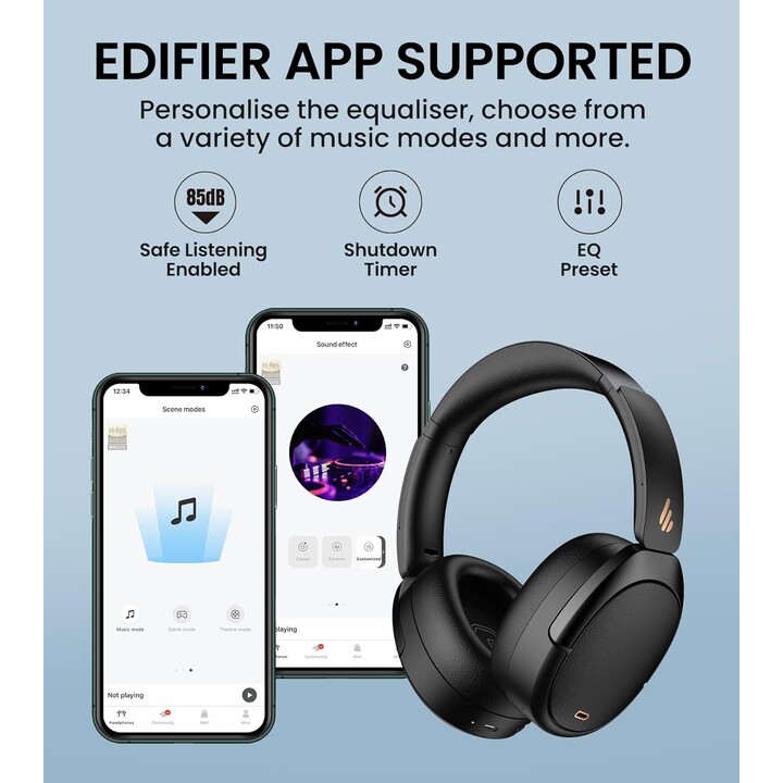 Edifier WH950NB 2025 Auriculares ANC Bluetooth Negro