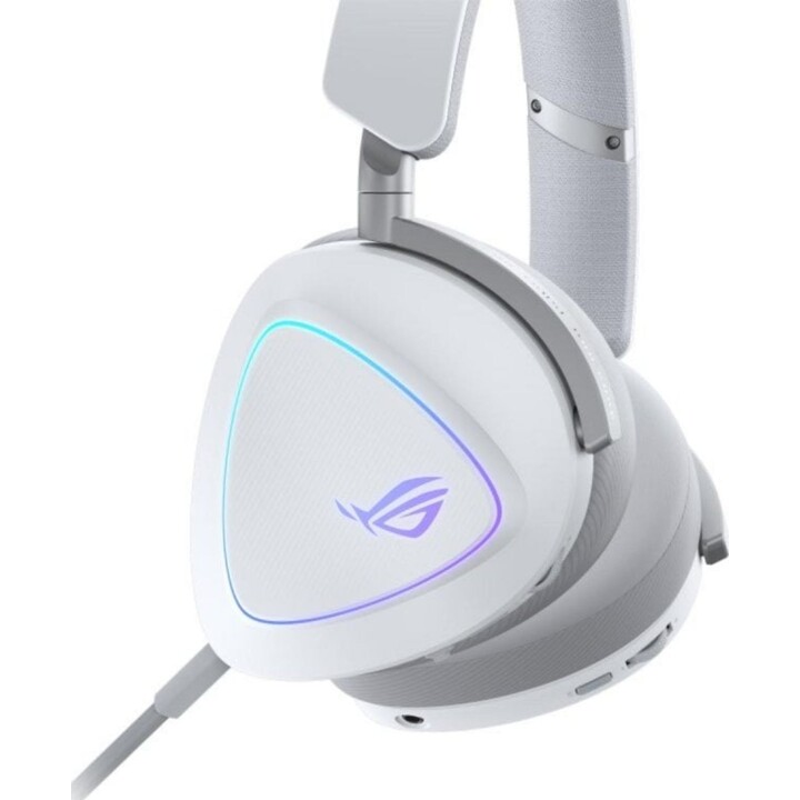 Auricular Gaming ASUS ROG Delta II Inalámbrico/Alámbrico Bluetooth 140h RGB 318g Blanco