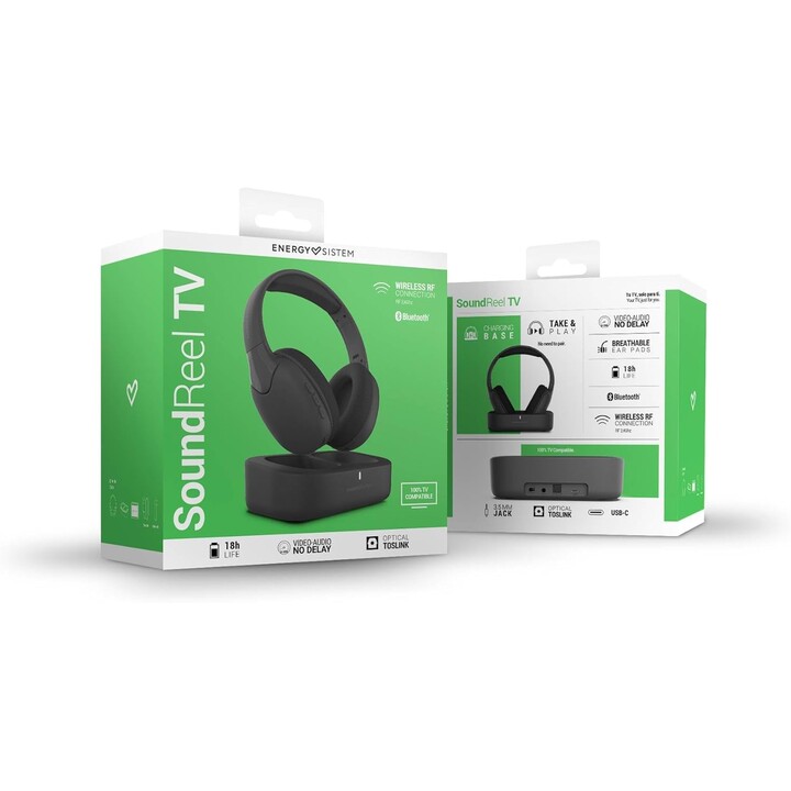 Auriculares Energy Sistem SoundReel TV con base de carga y conexión RF