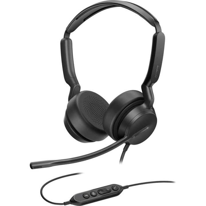 Yealink UH42 USB-A Auriculares con micrófono para PC Ordenador, auriculares con cable