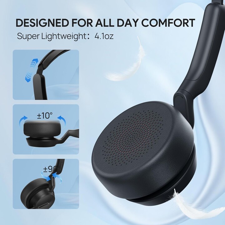 Yealink UH42 - Auricolare USB mono con microfono per computer, auricolari con cavo