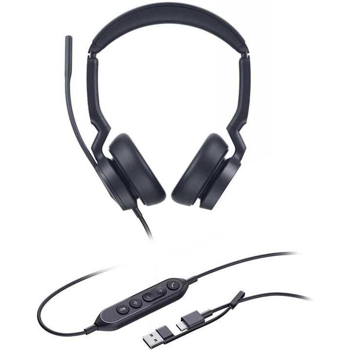 Yealink UH46 Dual Teams USB-C/A - Auscultadores profissionais com fios USB - 1308182