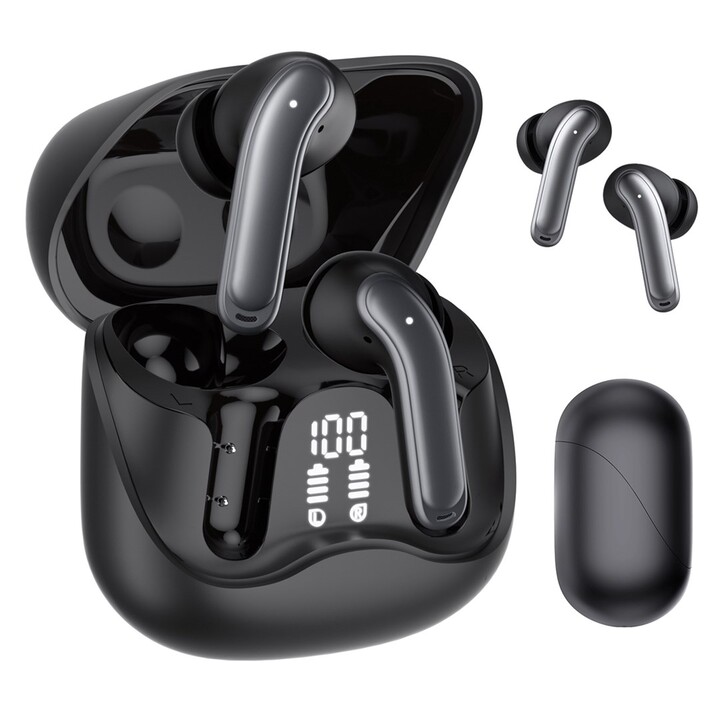 Audiocore Wireless Earbuds, Hybrid ANC, ENC, 6 Microphones, Charging Case, Tuya, AC591 PRO