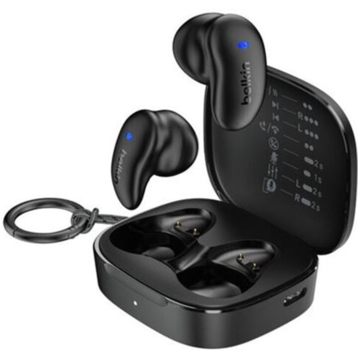 Belkin SoundForm Anywhere True Wireless Bluetooth Kopfhörer Schwarz