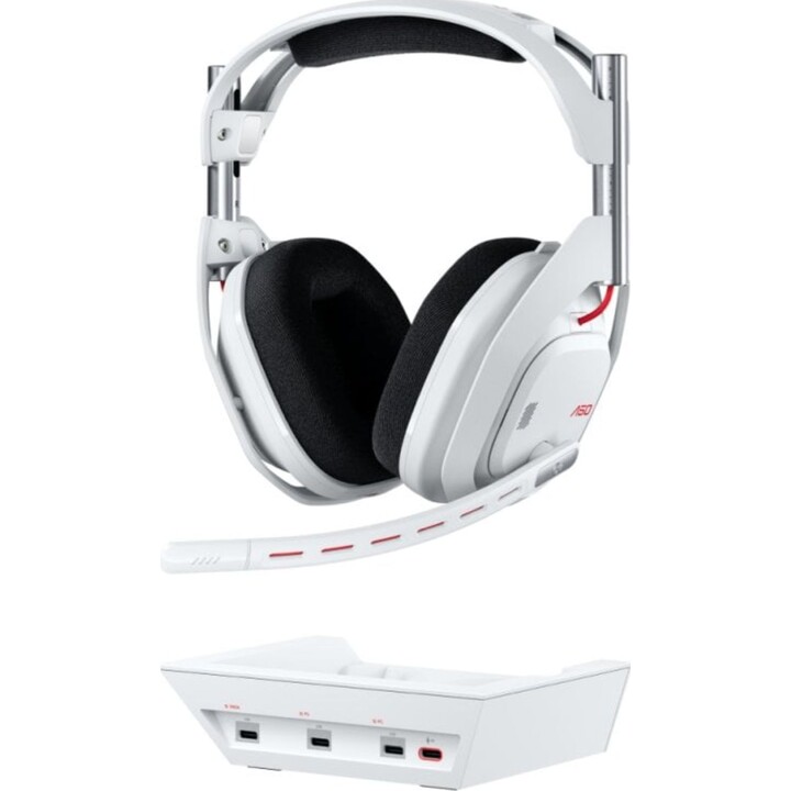 Logitech G Astro A50 Gen 5 Auriculares Gaming Inalámbricos Multiplataforma Blancos + Estación Base