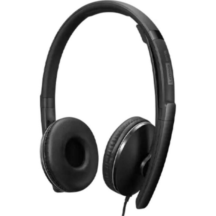 Auriculares Lenovo 4XD1M39029 con cable USB-C Circumaurales con Micrófono y Cancelación de Ruido Negros