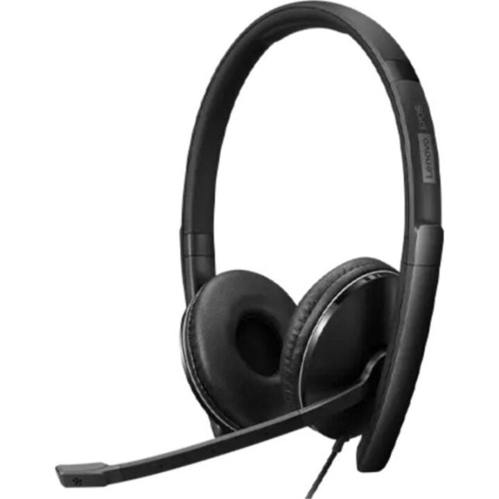 Auriculares Lenovo 4XD1M39029 con cable USB-C Circumaurales con Micrófono y Cancelación de Ruido Negros